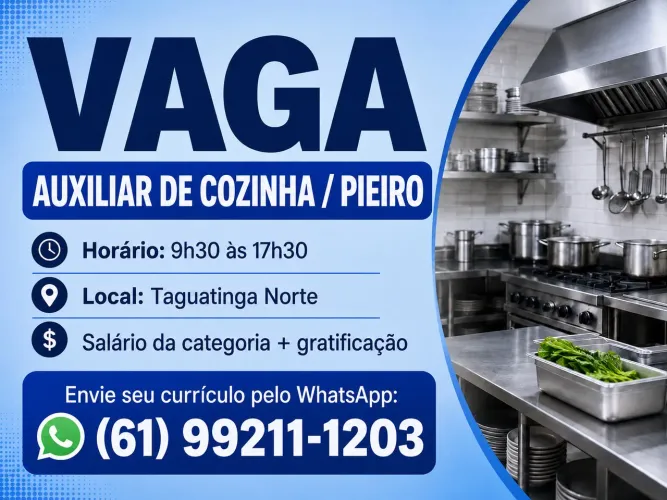 Auxiliar de cozinha