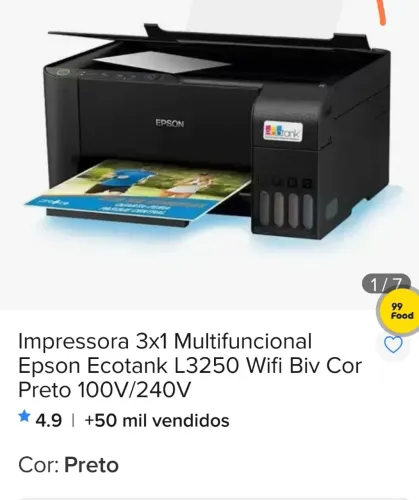 Impressora ecotank na garantia um mês de uso