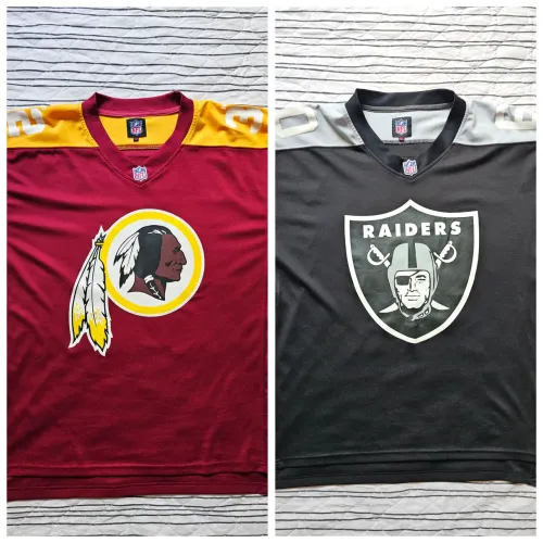 Camisa Jersey NFL New Era Washington Redskins + Oakland Raiders Tamanho M
