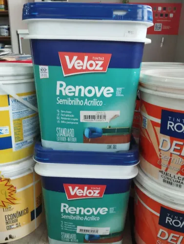 Tintas semibrilho 18 litros veloz