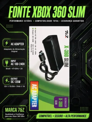 FONTE XBOX 360 2PINOS
