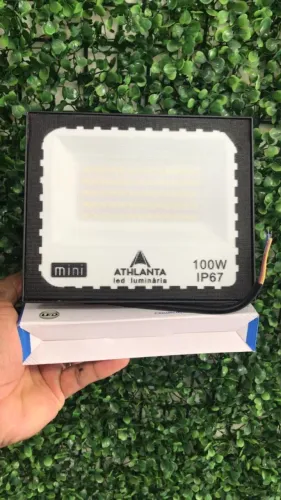 Refletor 100w IP67 ATHLANTA 6500K (NOVO) Planalto Segurança E Iluminação