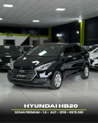Hyundai HB20S Premium 1.6 Flex 16V Aut. 4P 2018