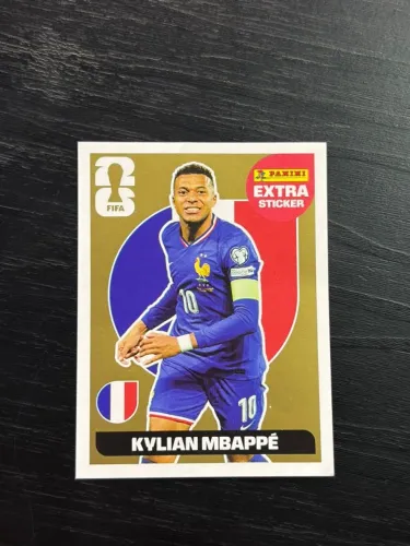 Figurinha Mbappe legend Dourada - Copa do Mundo 2026