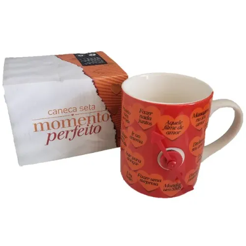 Caneca Imaginarium Seta Momento Perfeito Porcelana