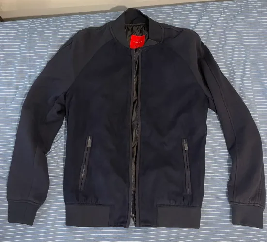 Jaqueta Zara - masculina TAM 38 / M - azul marinho