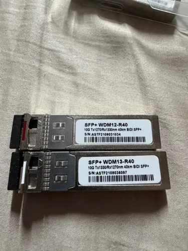 Módulo Sfp+ 10g Lc 1270/1330nm 40km Wdm 12-r40 E Wdm 13-r40