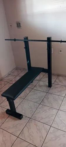 Banco supino reto com barra novo 