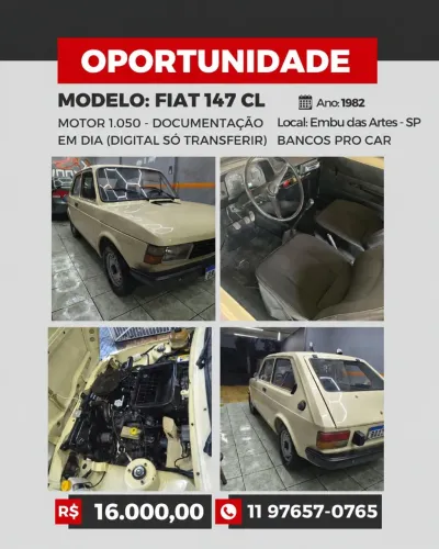 Fiat 147 C/ CL 1982