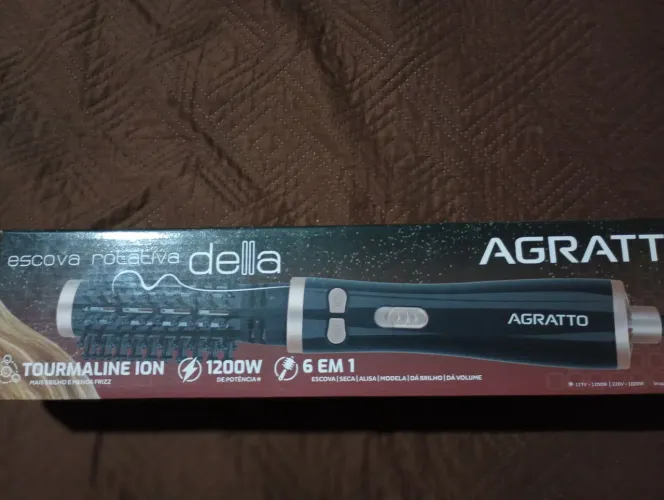 Escova rotativa della, 6 em 1, escova,seca,Alisa,modela, Dá brilho, dá volume.