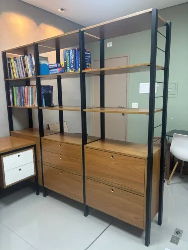 Estante Industrial com Gavetas e Portas (Estilo Loft) - Aceito Ofertas !