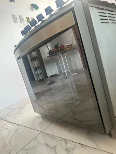 Fogão Brastemp 5 Bocas de Embutir Cor Inox com Turbo Chama e Touch Timer