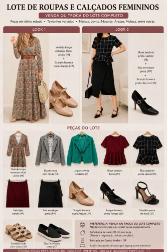 Lote de roupas 