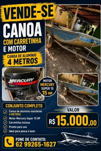 CANOA USADA À VENDA