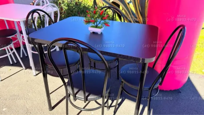 Conjunto Mesa 4 Lugares - MONTADO - PROMOÇÃO FECHA MÊS 