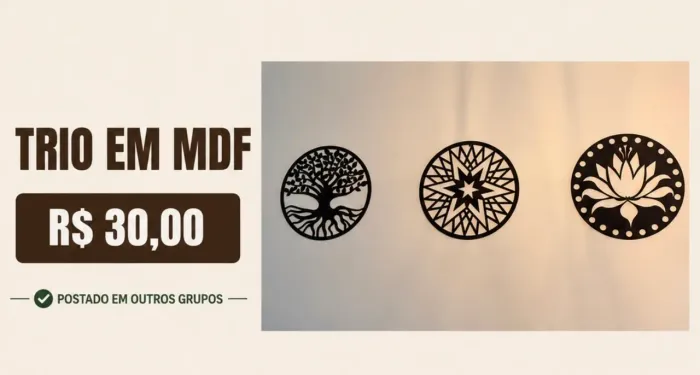 TRIO EM MDF