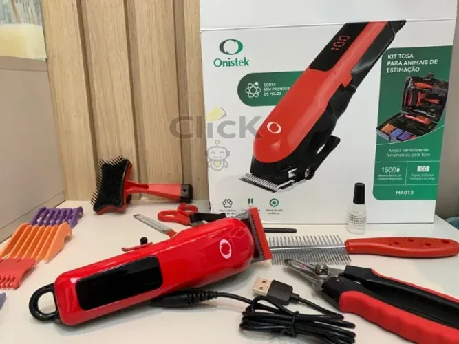 Máquina de Tosa Onistek Sem Fio MA013, Silenciosa Para Pets