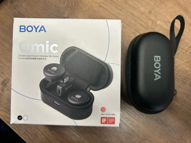 Microfone Lapela Boya Omic-U - Usb C