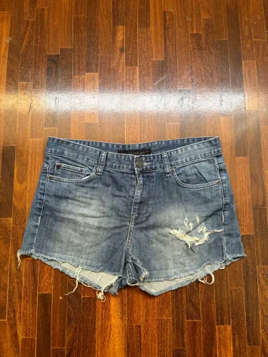 Short Jeans Calvin Klein Jeans Feminino - Tamanho 30/10 - Destroyed