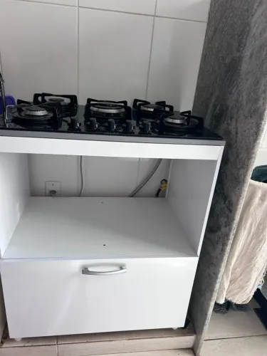 Fogão Cooktop 5 bocas + Armário