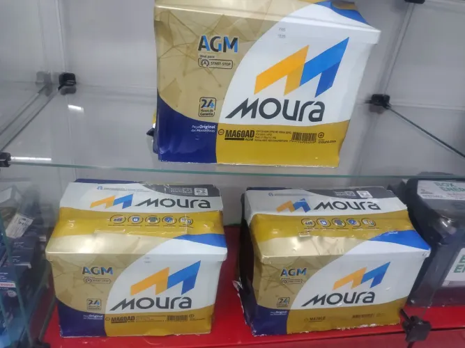 Bateria Moura AGM 1199,00- 2 anos de garantia - Start Stop