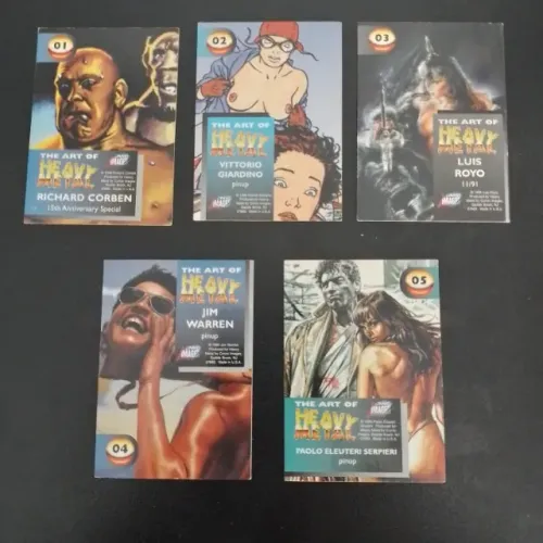 Cards Coleção "The Art of Heavy Metal" de 1995