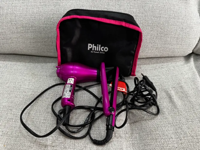 Kit Travel PHILCO Secador e Chapinha