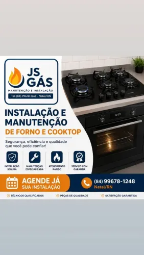 Instalação e manutenção de fogão 