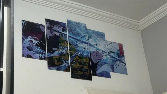 Quadro Mosaico Giyu Tomioka - Demon Slayer (5 Peças)