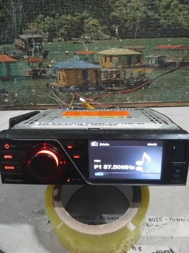 DVD Automotivo pioneer DVH 7380 AV, funcionando.