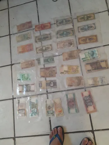 Cédula Antigas para coleção só pode colecionadores em bom estado