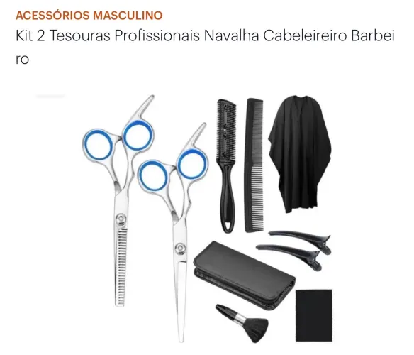 Kit Profissional para Cabeleireiro e Barbeiro