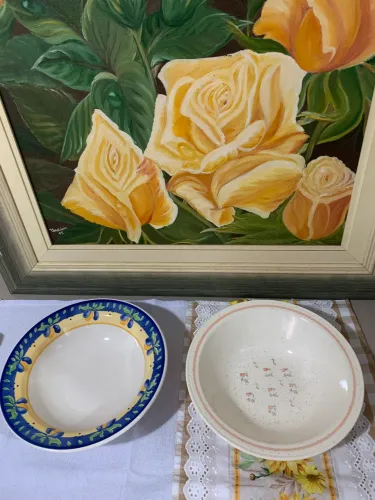 Travessas de porcelana 