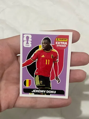 Figurinha Extra Sticker Jérémy Doku Original 