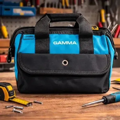 Bolsa Para Ferramentas Em Lona 12'' Gb0020/br Gamma Cor Azul/preto