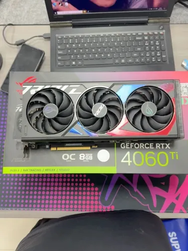 PLACA DE VÍDEO ASUS RTX 4060 TI ROG STRIX 8GB