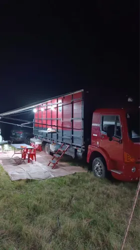 Caminhão pronto para rodeio