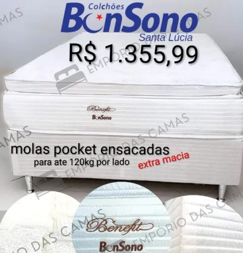 Camas casal, cama em molas e espuma base e colchão pronta entrega