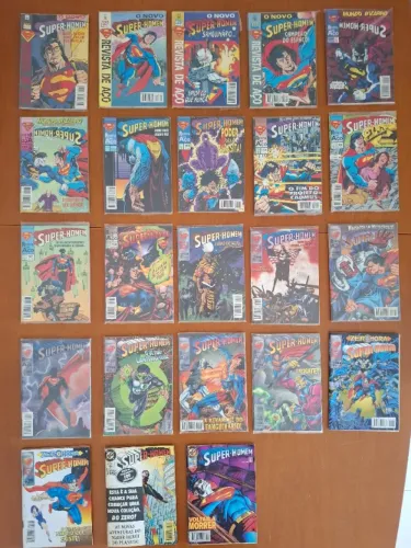 Lote 28 HQs Super-Homem Mensal Editora Abril (Anos 80 e 90)