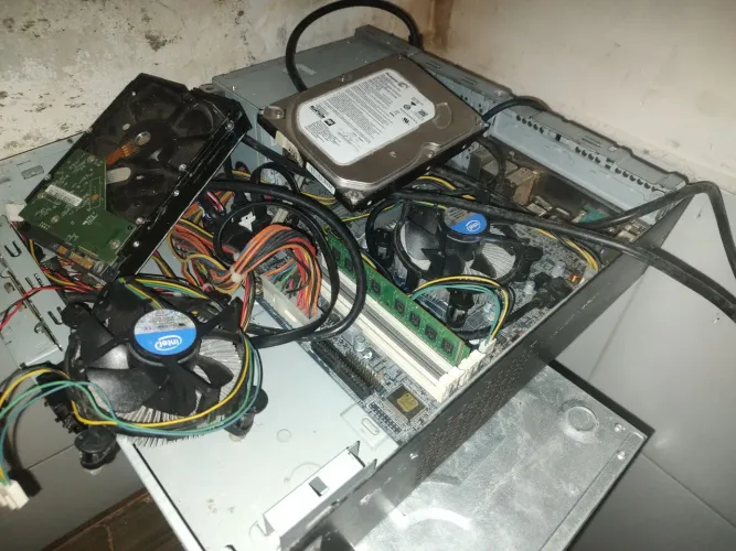 Cpu desmontada, processador icore 5, 1 tera