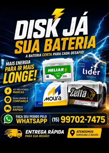 Disk ja sua bateria
