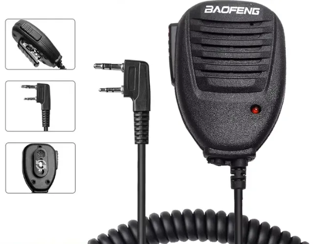 Microfone Mini Ptt Para Radio Baofeng 5r 6r 777s