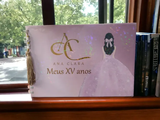 Caderno debutante personalizado