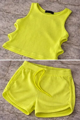Conjunto menina Pool kids neon 8 anos