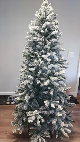 Árvore de Natal LUXO Flocada Nevada VERDE