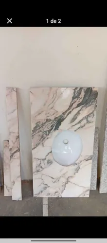 Pia de banheiro de granito 