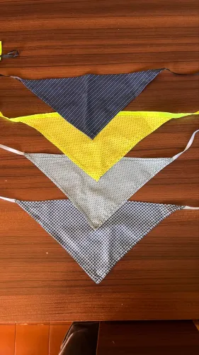 kit 4 bandanas artesanais para pet