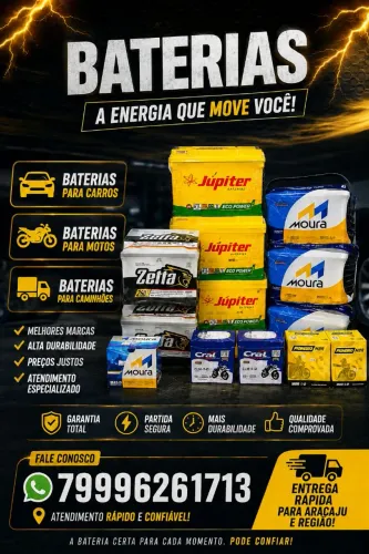 Bateria carro e moto 