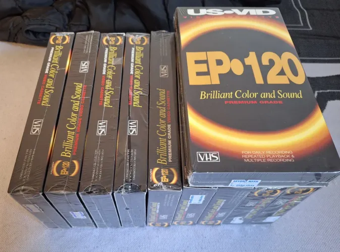 10 fitas vhs virgens lacradas