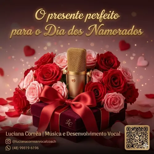 Dia dos namorados! Pacote de 4 Aulas de Canto com Aula Diagnóstica 